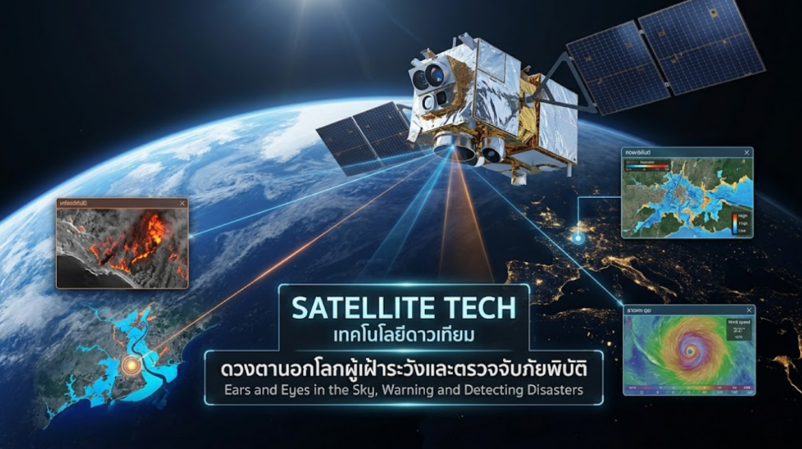 Satellite Tech เทคโนโลยีดาวเทียม ดวงตานอกโลกผู้เฝ้าระวังและตรวจจับภัยพิบัติ